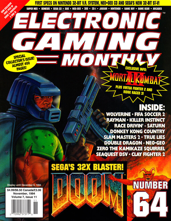 Electronic Gaming Monthly Issue 64 (November 1994) cover